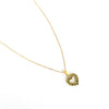 STONED HEART Pendant Necklace - Gold Filled