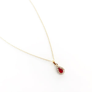 RUBY Pendant Necklace - Gold Filled