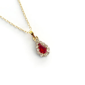 RUBY Pendant Necklace - Gold Filled