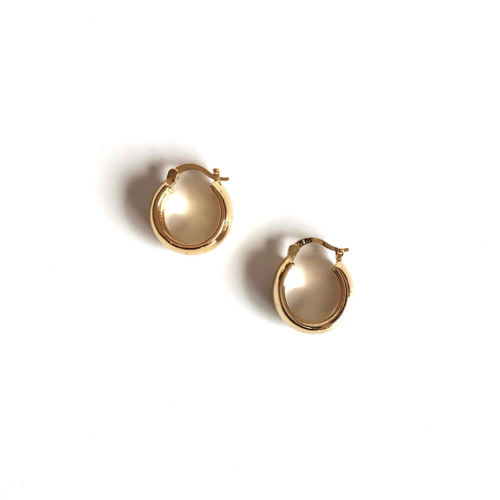 GOLDEN FLAIRE Hoop Earrings - Gold Filled