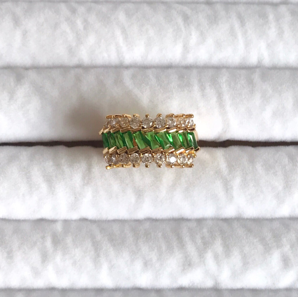 NAOMI EMERALD Ring - Gold Filled