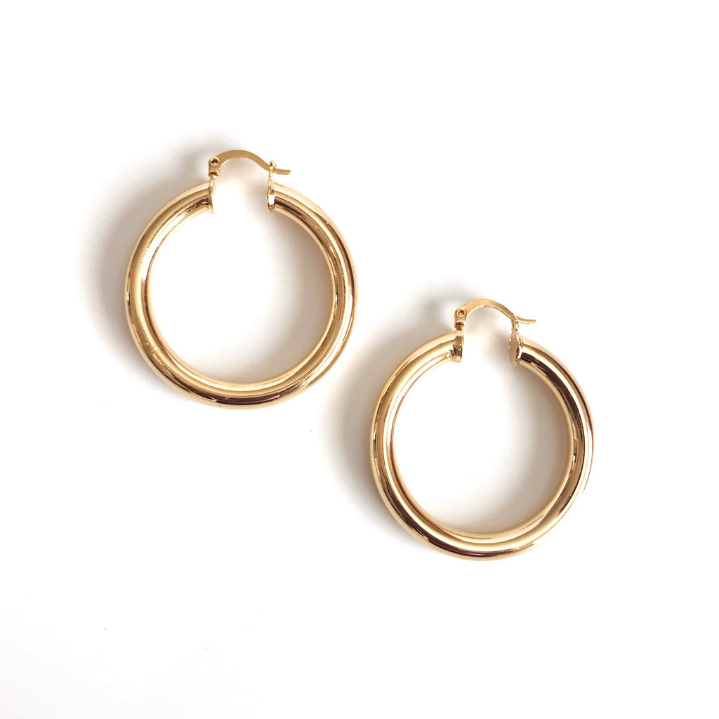 MEL Hoop Earrings - Gold Filled