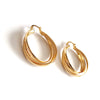 ENTWINED Hoop Earrings - Gold Filled