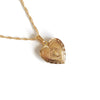 AMOR Locket Pendant Necklace - Gold Filled