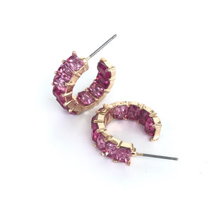 BEJEWELED Small Hoop Earrings