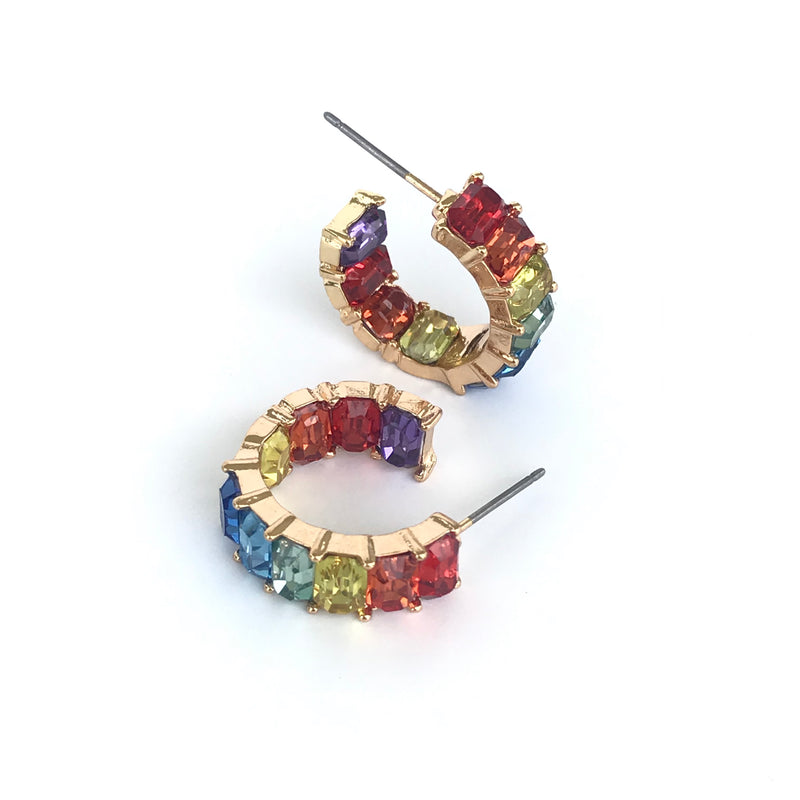 BEJEWELED Small Hoop Earrings